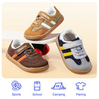 EBMINI GROOVE brown blue and tawny retro toddler sneaker colors