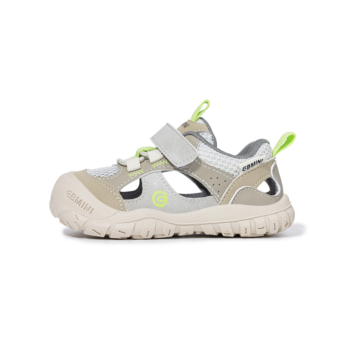 EBMINI GROVE closed-toe sandals with a roomy wide toe box