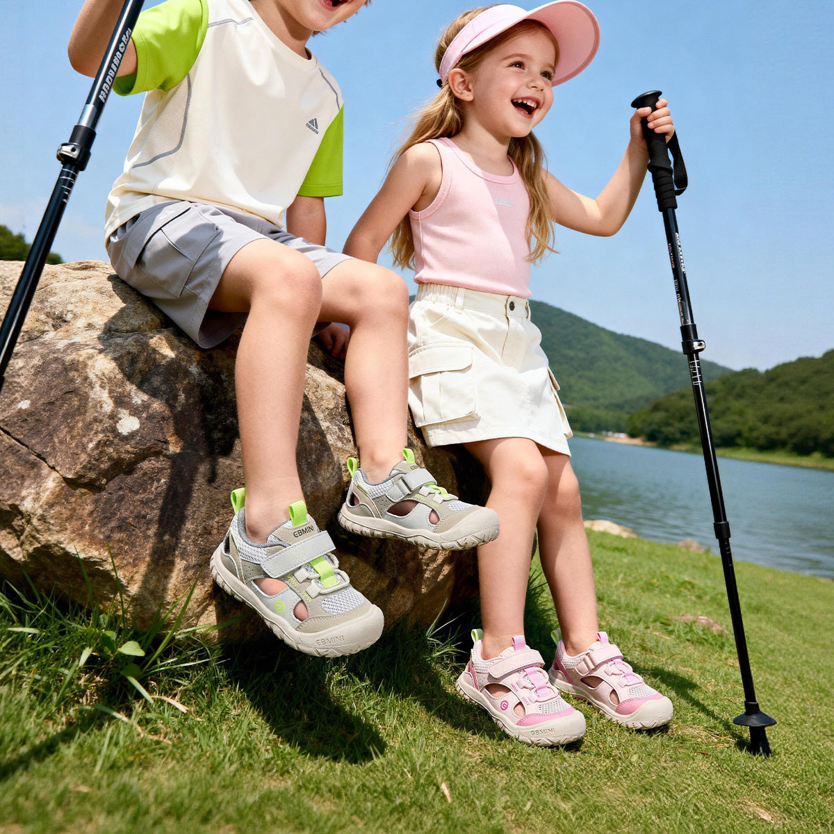 EBMINI GROVE breathable mesh sandals for active outdoor play