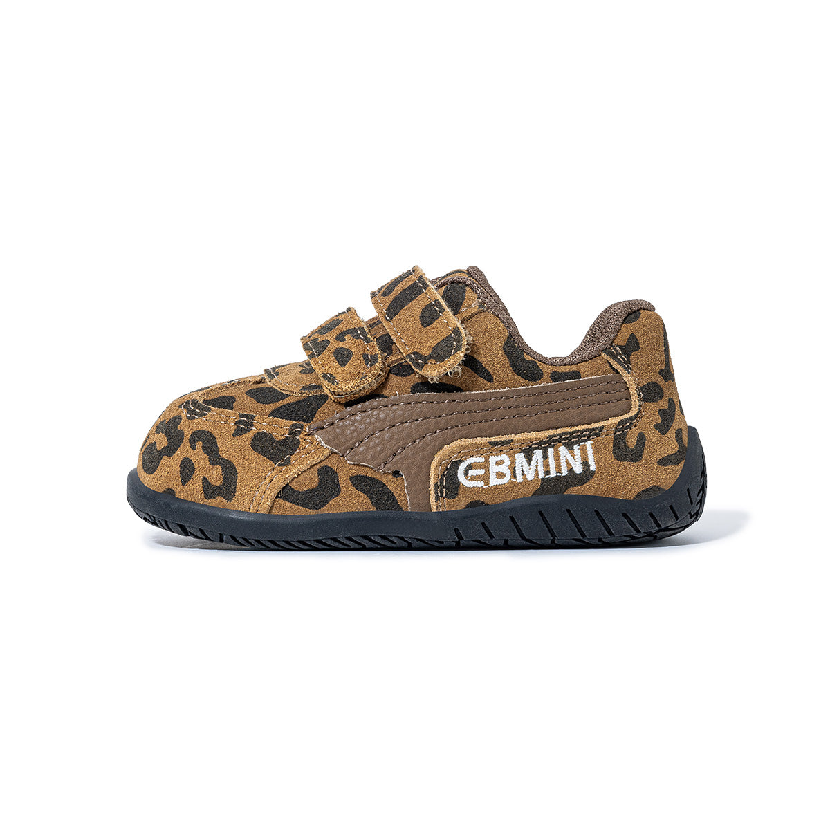 EBMINI HERITAGE suede-look toddler sneakers — front angle
