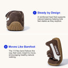 EBMINI HERITAGE suede-look toddler sneakers — heel detail