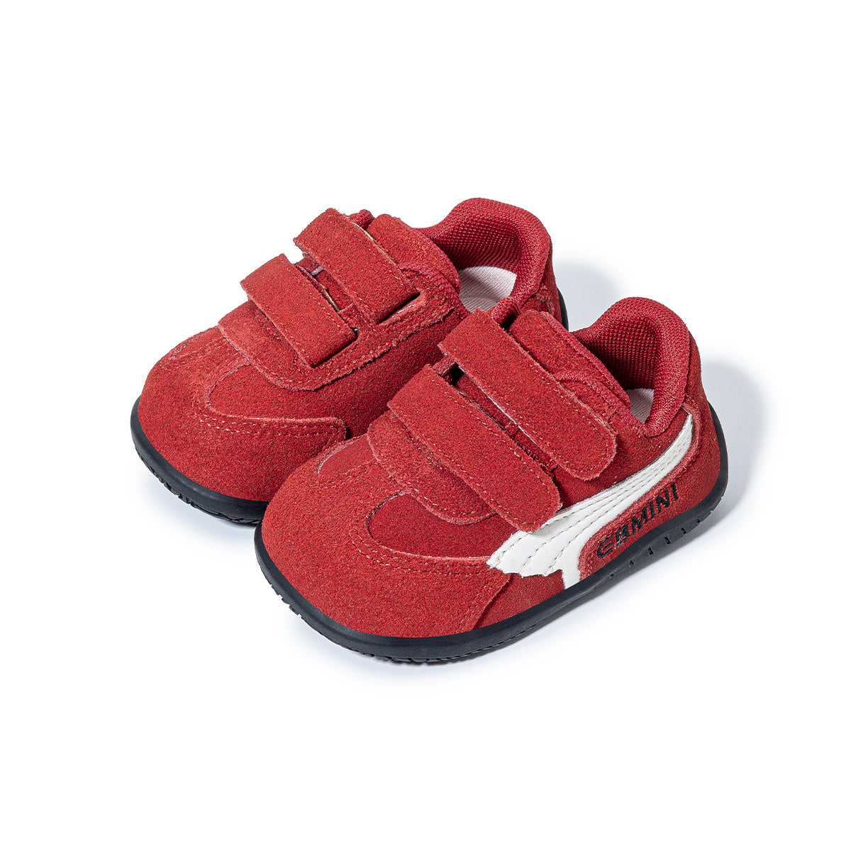 EBMINI HERITAGE suede-look toddler sneakers — on-foot styling