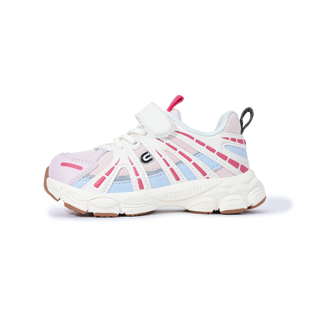 EBMINI HIGHLAND chunky mesh kids sneakers — front angle