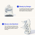 EBMINI HIGHLAND chunky mesh kids sneakers — heel detail