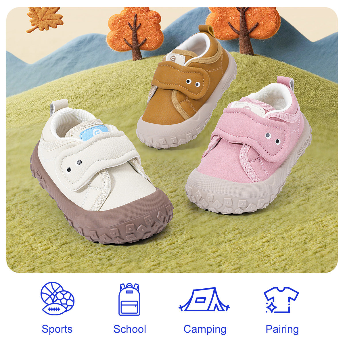 EBMINI HOPPY wide toe bunny canvas sneakers on-foot lifestyle view