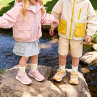 EBMINI ISLE easy-on toddler sneakers with a secure strap closure