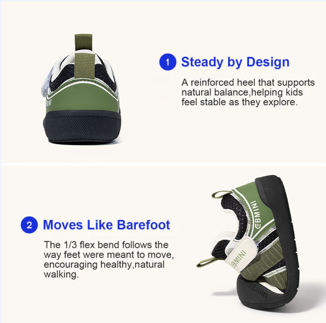 EBMINI ISLE non-slip toddler sneakers for playground adventures