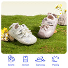 EBMINI IVORY easy-on girls sneakers with a secure hook-and-loop strap