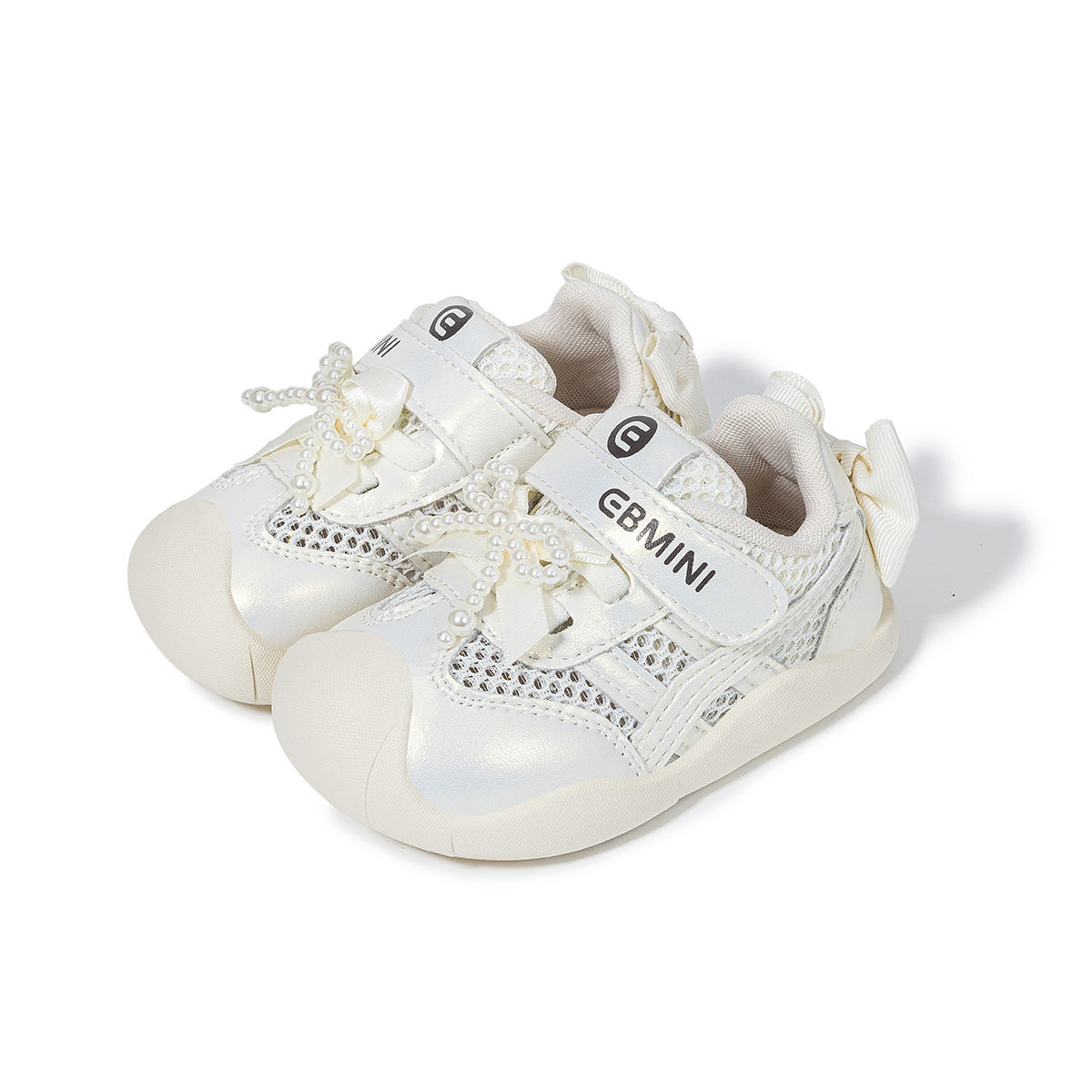EBMINI IVORY flexible girls sneakers for playground and party wear