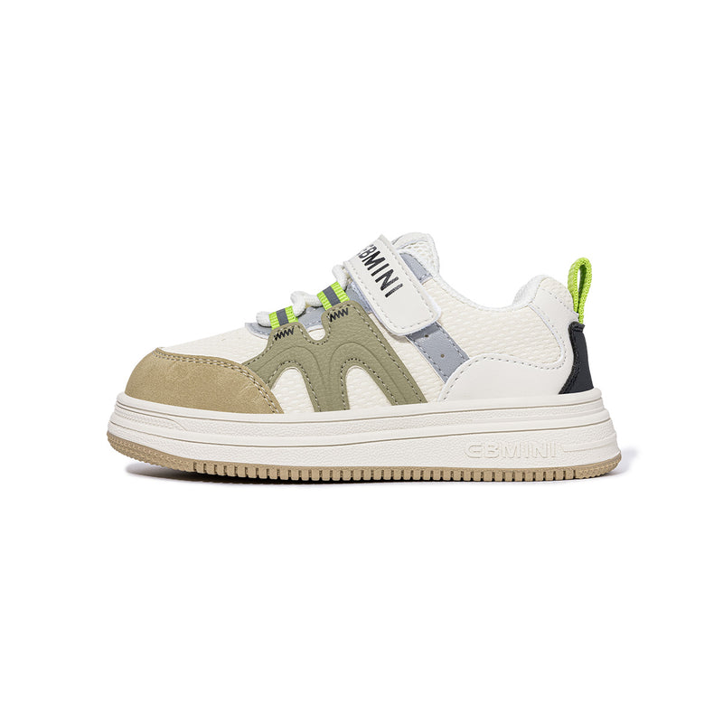 Green EBMINI KICKFLIP wide toe toddler skate sneakers