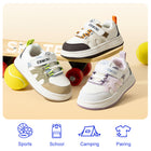 Adjustable hook-and-loop strap detail on EBMINI KICKFLIP toddler sneakers
