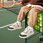Roomy toe shape detail on EBMINI KICKFLIP toddler sneakers