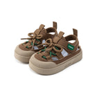 EBMINI KNOT barefoot toddler sandals with a lace-up hiking design