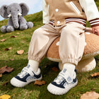 EBMINI KODIAK bear appliqué toddler sneakers — closure detail