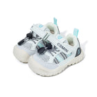 EBMINI KOTA barefoot toddler sneakers with a green ethnic-inspired design