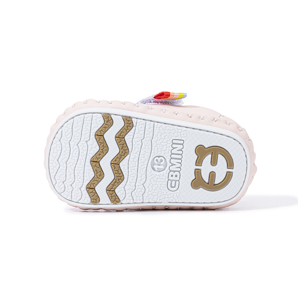 EBMINI LETTERLOOP blue baby prewalker shoe top view