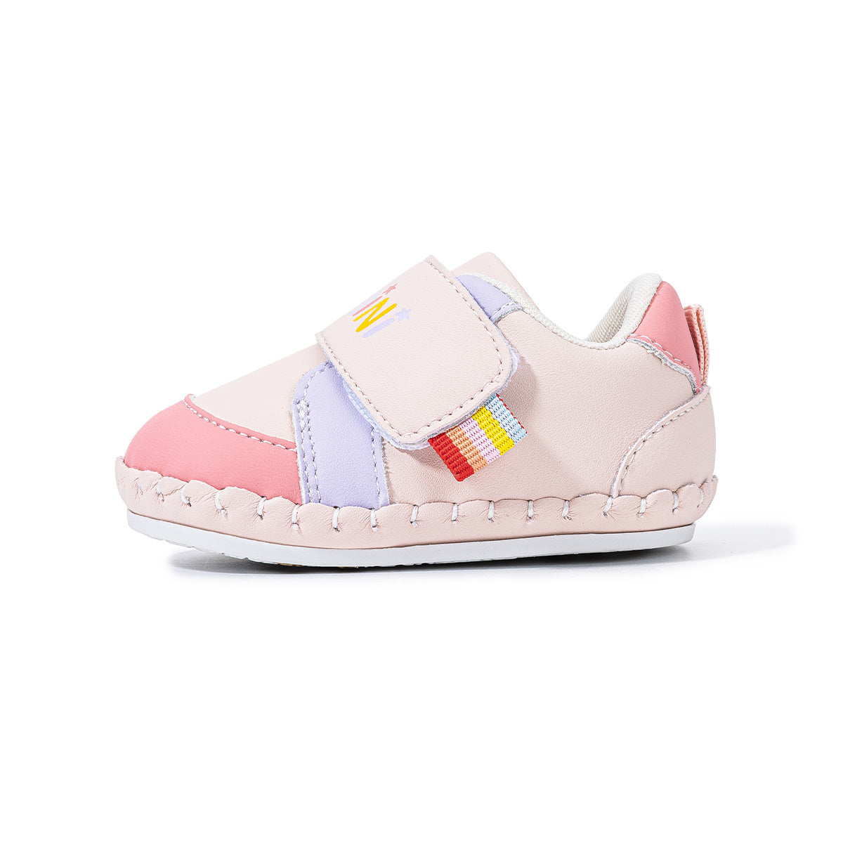 EBMINI LETTERLOOP blue and pink baby prewalker shoe options