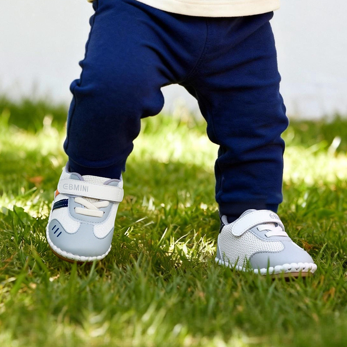 EBMINI LINO easy-on baby sneakers with a secure strap closure