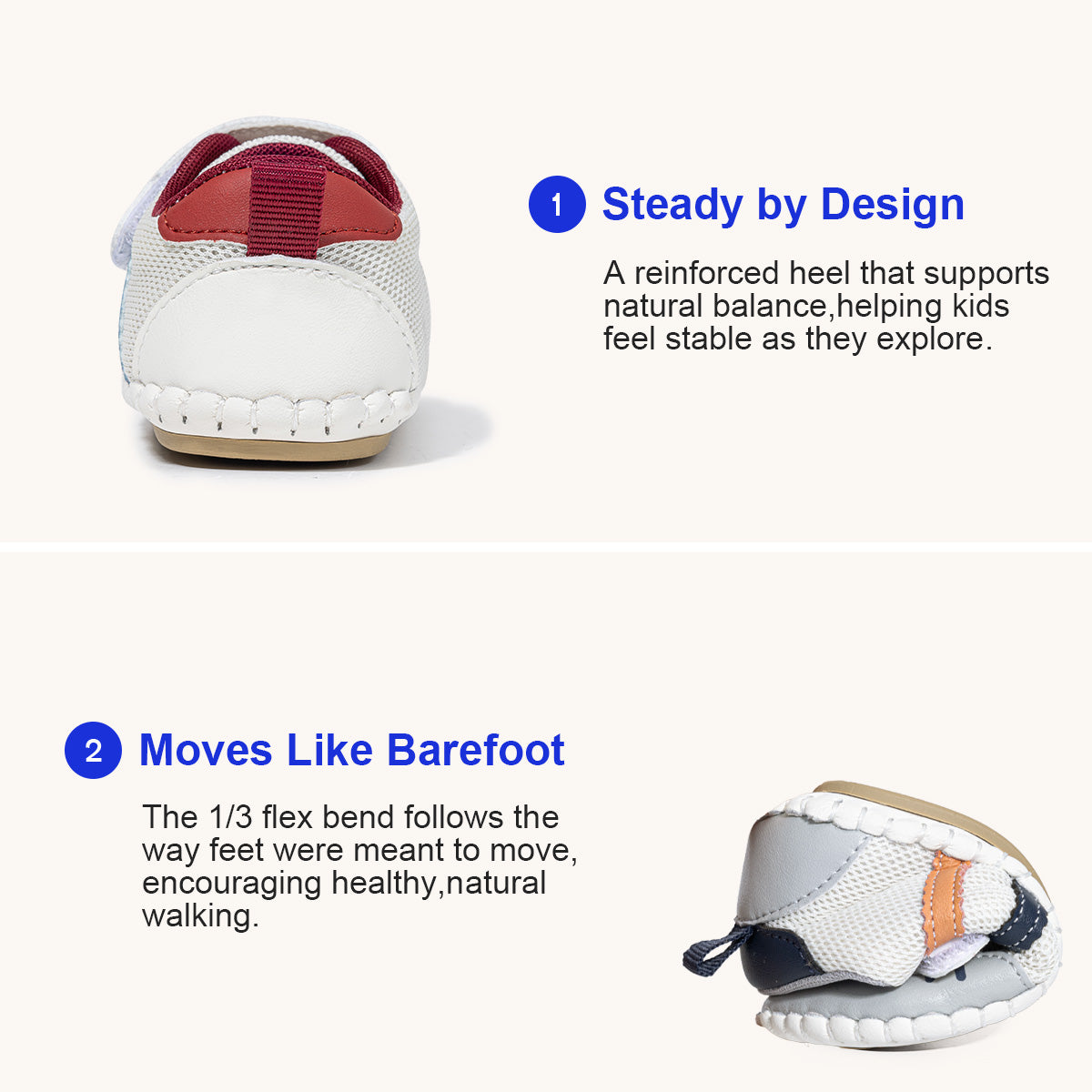 EBMINI LINO non-slip baby sneakers for early steps