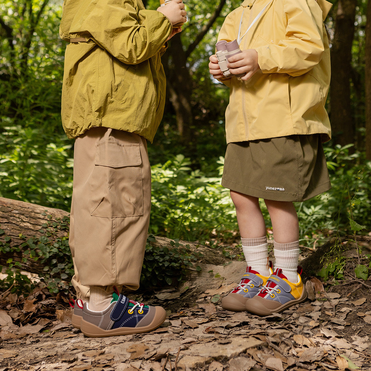 EBMINI LOFT easy-on toddler sneakers with a secure strap closure