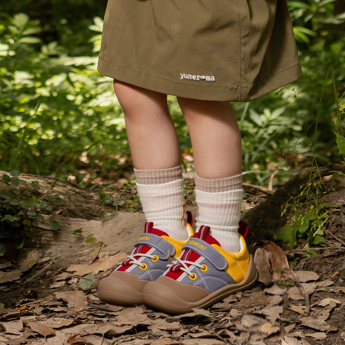 EBMINI LOFT toddler sneakers with a protective toe cap
