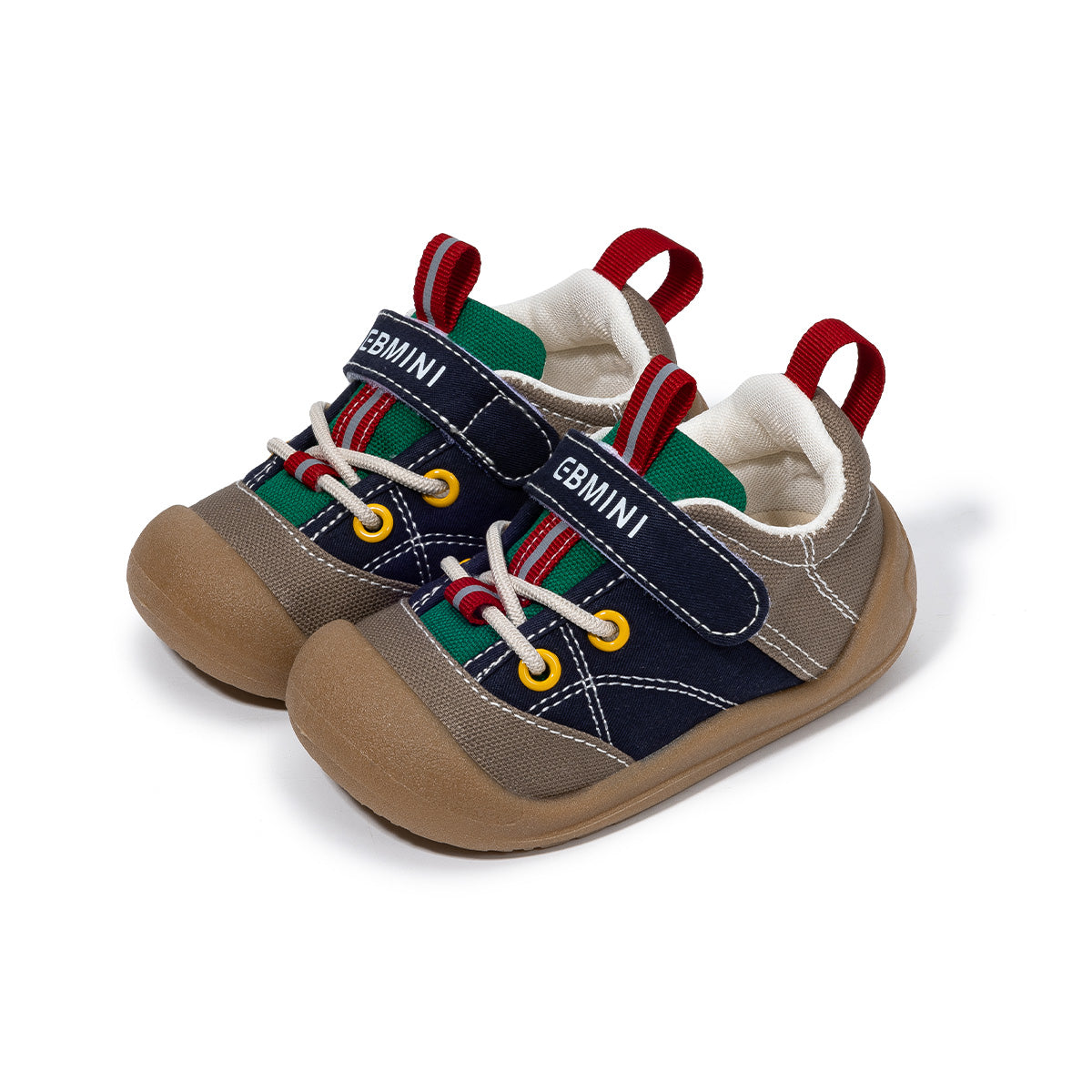 EBMINI LOFT barefoot toddler sneakers with a classic canvas design