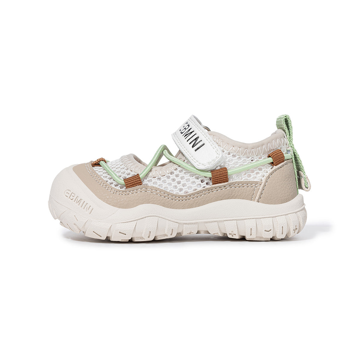 EBMINI LUXE closed-toe sandals with a roomy wide toe box