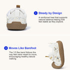 EBMINI MEADOW floral barefoot toddler sneakers product view 8