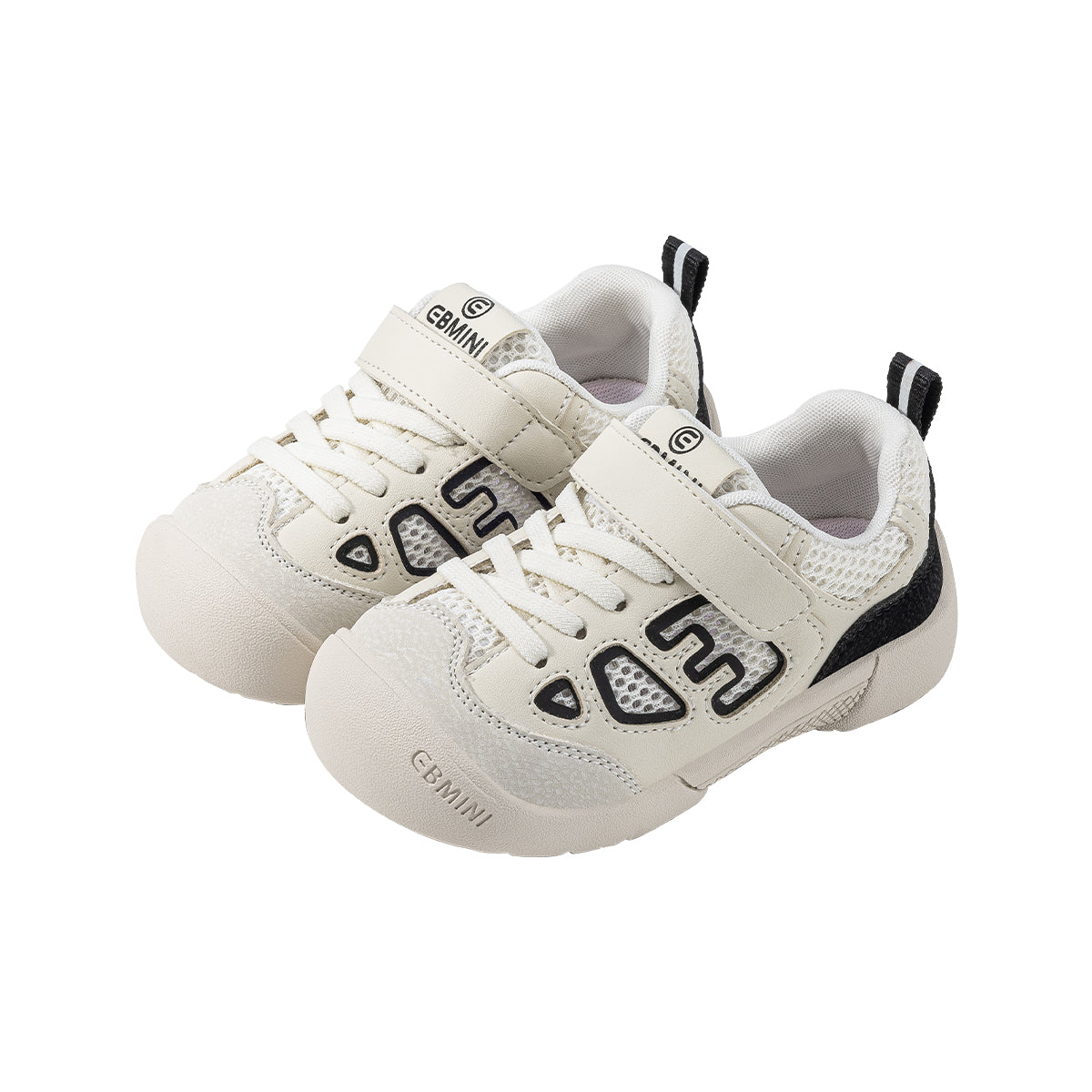 EBMINI MIRA barefoot toddler sneakers with a pastel colorblock design