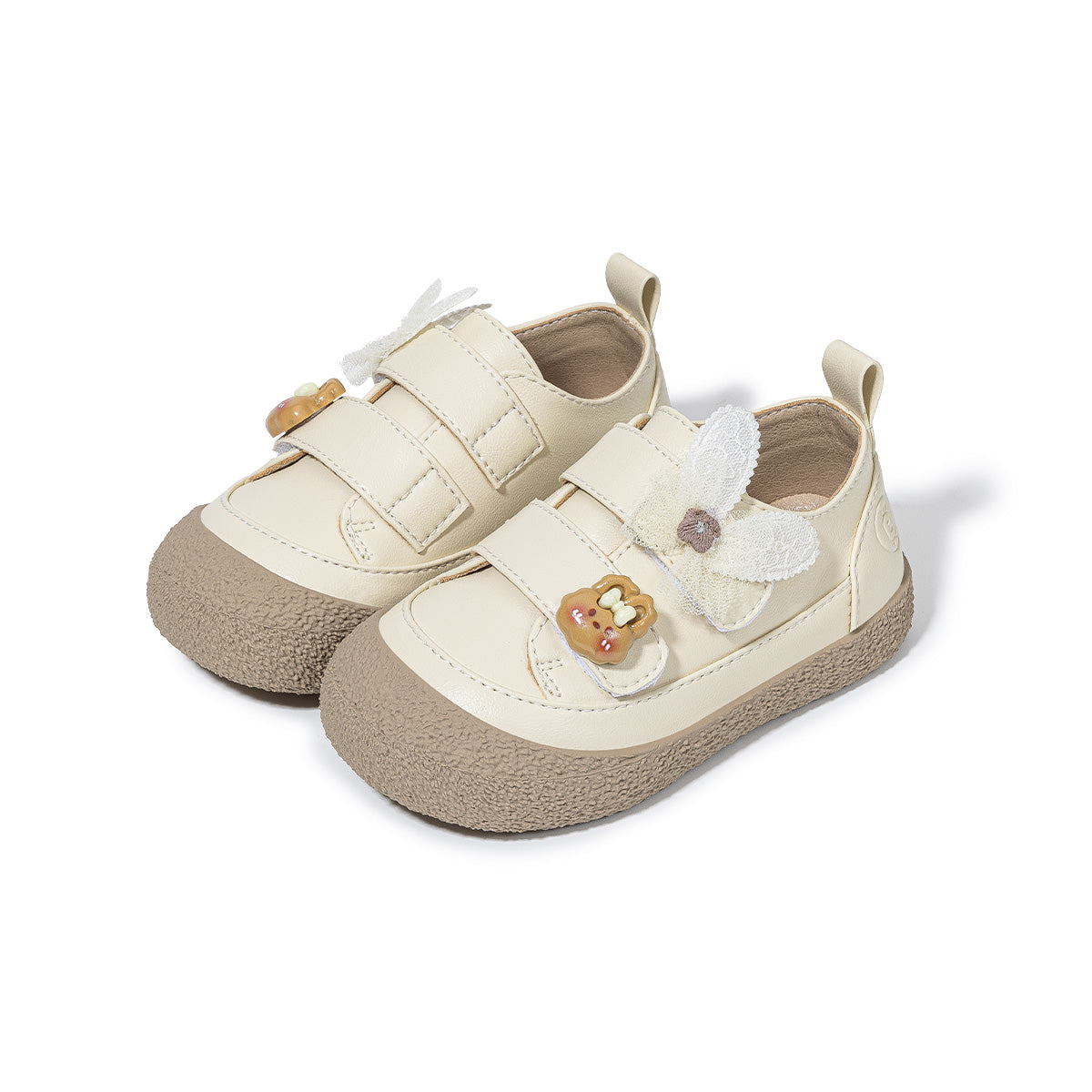 EBMINI NOVA barefoot toddler sneakers with a metallic floral design