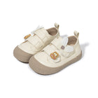 EBMINI NOVA barefoot toddler sneakers with a metallic floral design