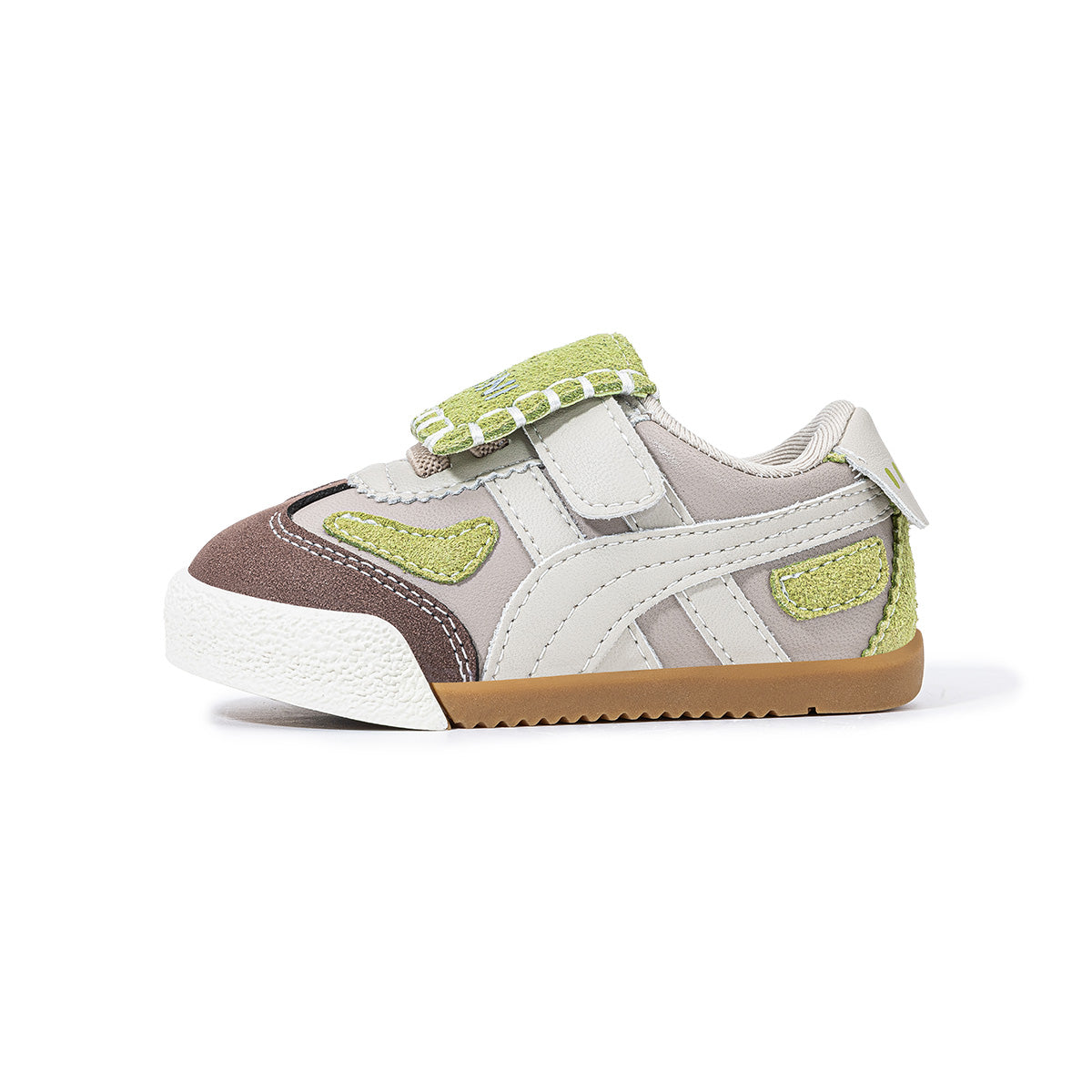 EBMINI PATCHWORK retro double-strap toddler sneakers — color option