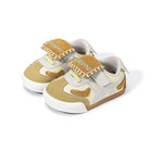 EBMINI PATCHWORK retro double-strap toddler sneakers — on-foot styling