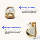 EBMINI PATCHWORK retro double-strap toddler sneakers — product detail