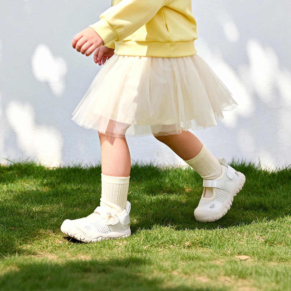 EBMINI POSY breathable mesh dress sneakers for toddler girls