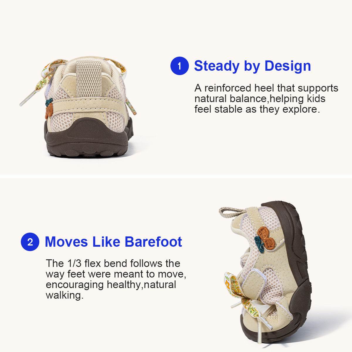 EBMINI PRIM non-slip toddler sneakers for playground adventures