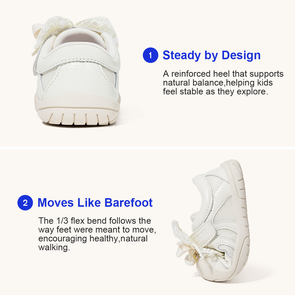 EBMINI PRIMA non-slip dress sneakers for playground and party wear