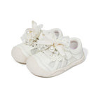 EBMINI PRIMA barefoot toddler sneakers with bow and pearl details