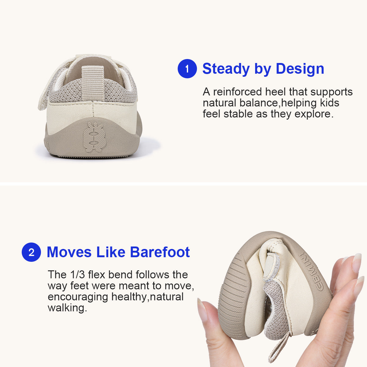 EBMINI PUPPY puppy baby first walker shoes — toe detail