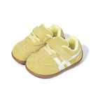 EBMINI RALLY barefoot toddler sneakers with a retro striped design
