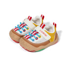 EBMINI RANGE barefoot toddler sneakers with a sporty colorblock design
