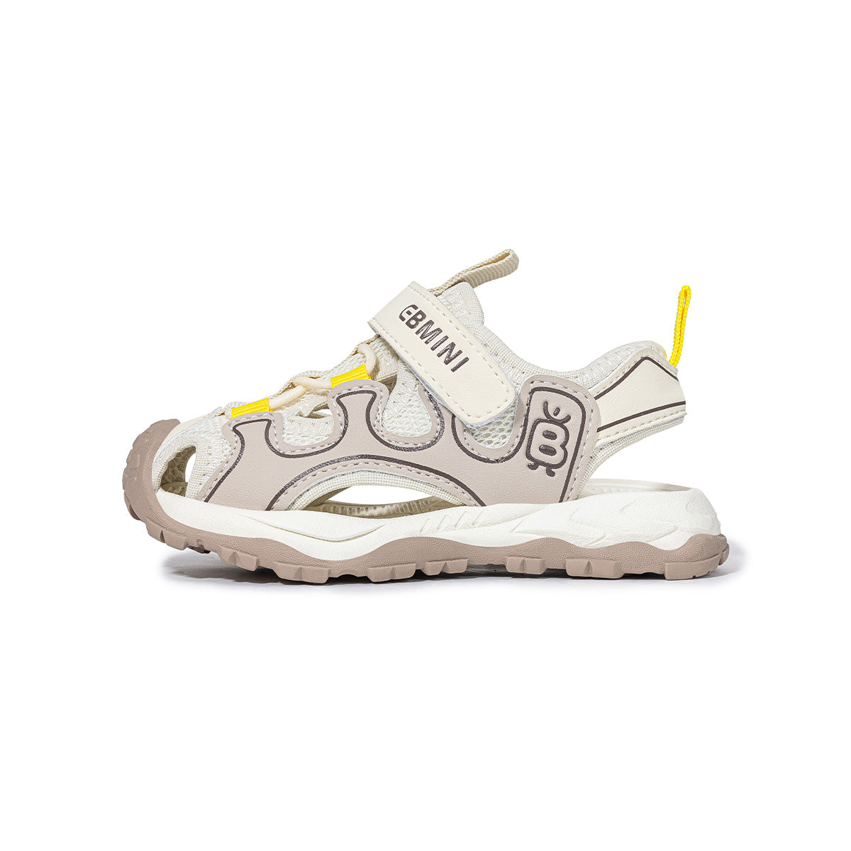 EBMINI RETRO closed-toe sandals with a roomy wide toe box