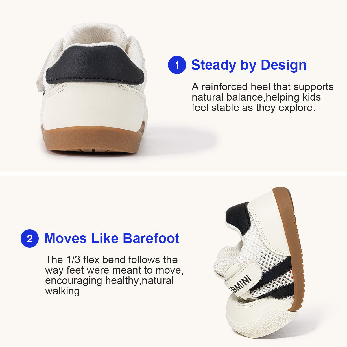 EBMINI RETRO lightweight sneakers for comfortable everyday wear