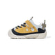 Side view of yellow EBMINI RIDGE wide-toe outdoor sneaker