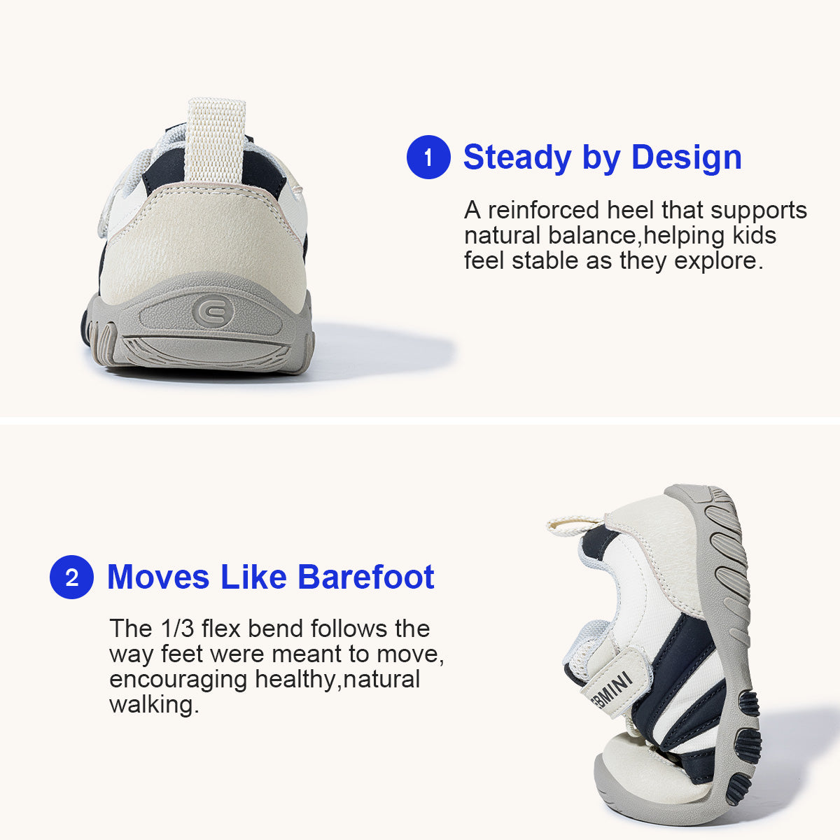 EBMINI RIPPLE lightweight sneakers with fixed elastic laces