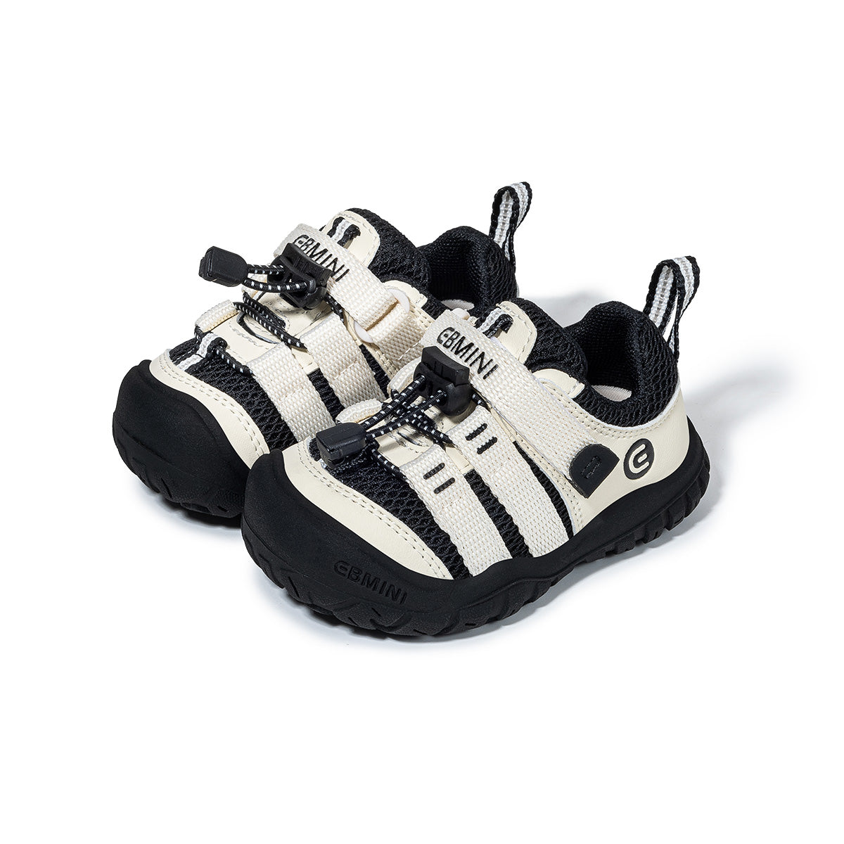 EBMINI ROAM barefoot toddler sneakers with a retro outdoor design
