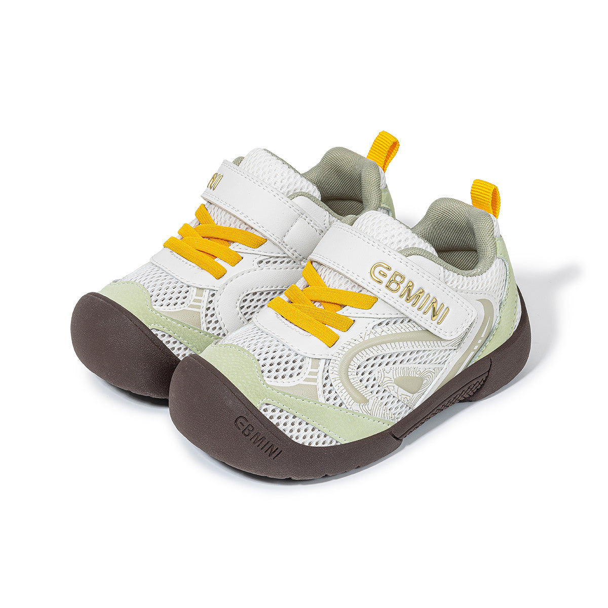 EBMINI ROAR barefoot toddler sneakers with a playful dragon graphic