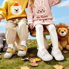 EBMINI ROARY wide toe tiger toddler sneakers on-foot lifestyle view