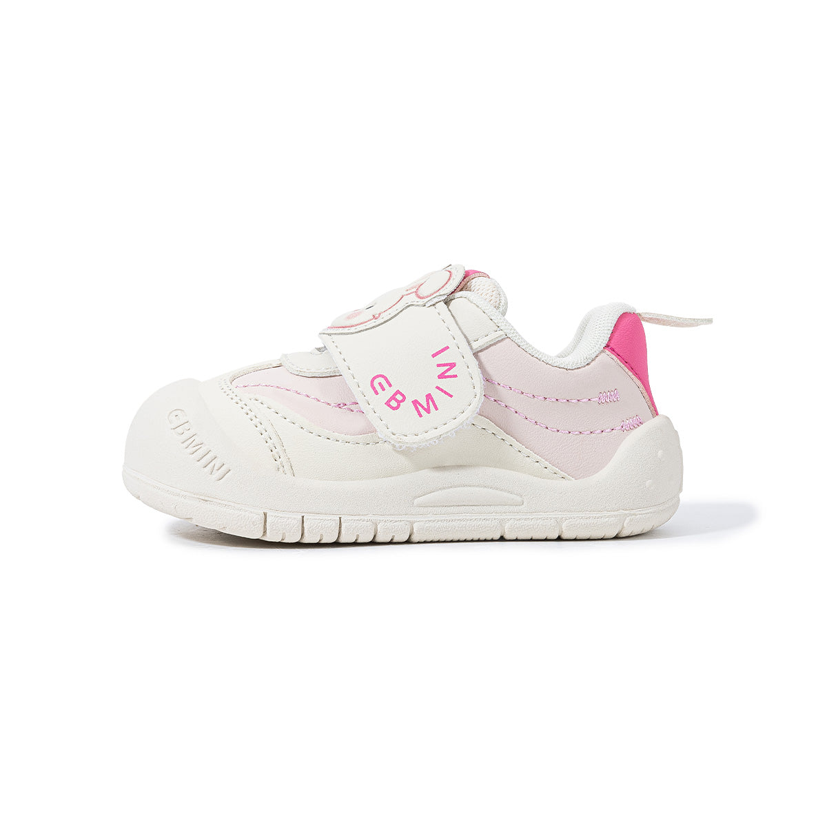 EBMINI ROARY wide toe tiger toddler sneakers toe shape detail