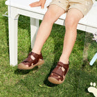 EBMINI ROMAN toddler sandals with hook-and-loop ankle strap